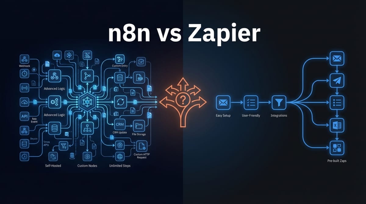 n8n vs Zapier: When to Choose Each for Business Automation
