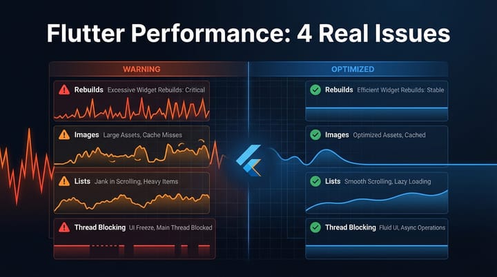 Flutter Performance: The 4 Real Issues That Cause Lag in Production Apps