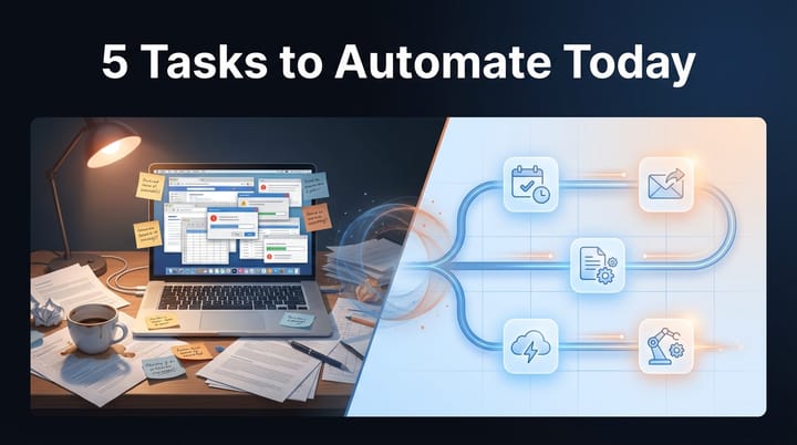5 Time-Draining Business Tasks You Can Automate Today (and Save 15+ Hours Per Week)