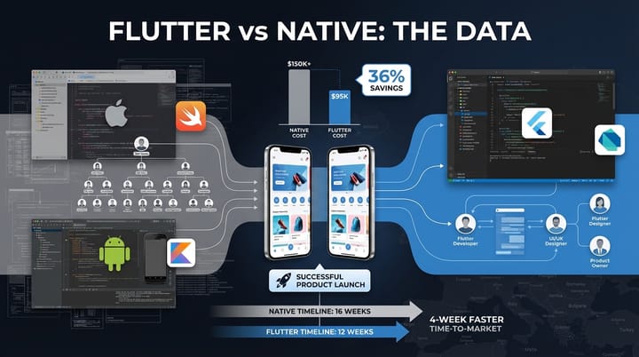 Flutter vs Native Development in Europe 2026: A Data-Driven Guide for CTOs